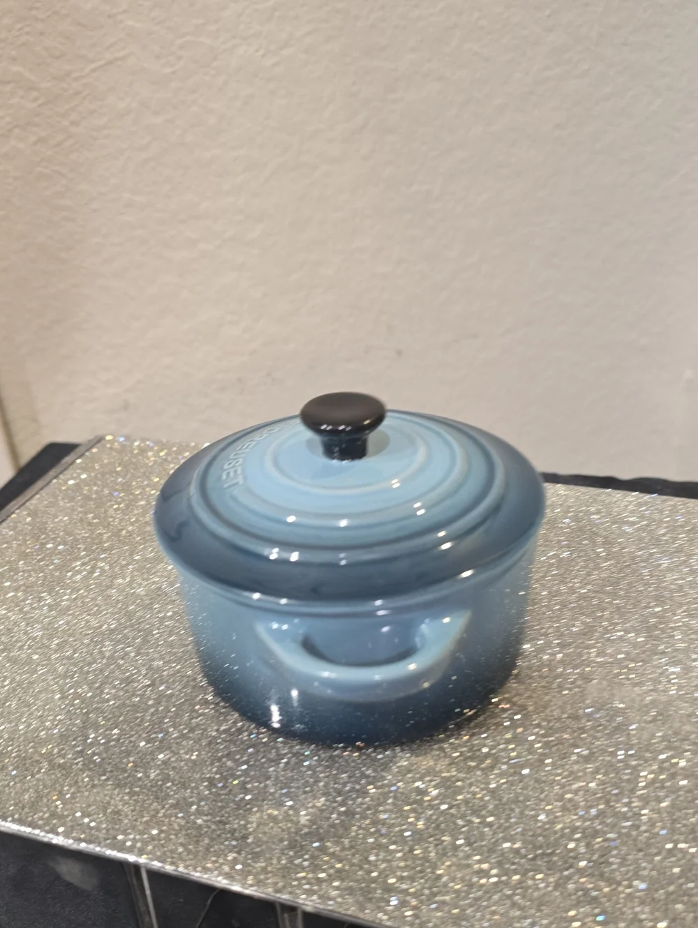 Le Creuset Stoneware Petite Round Mini Cocotte- Marine